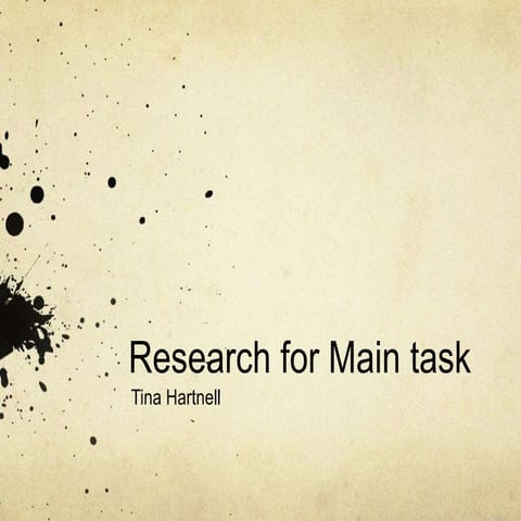 Research powerpoint E4 | PPT