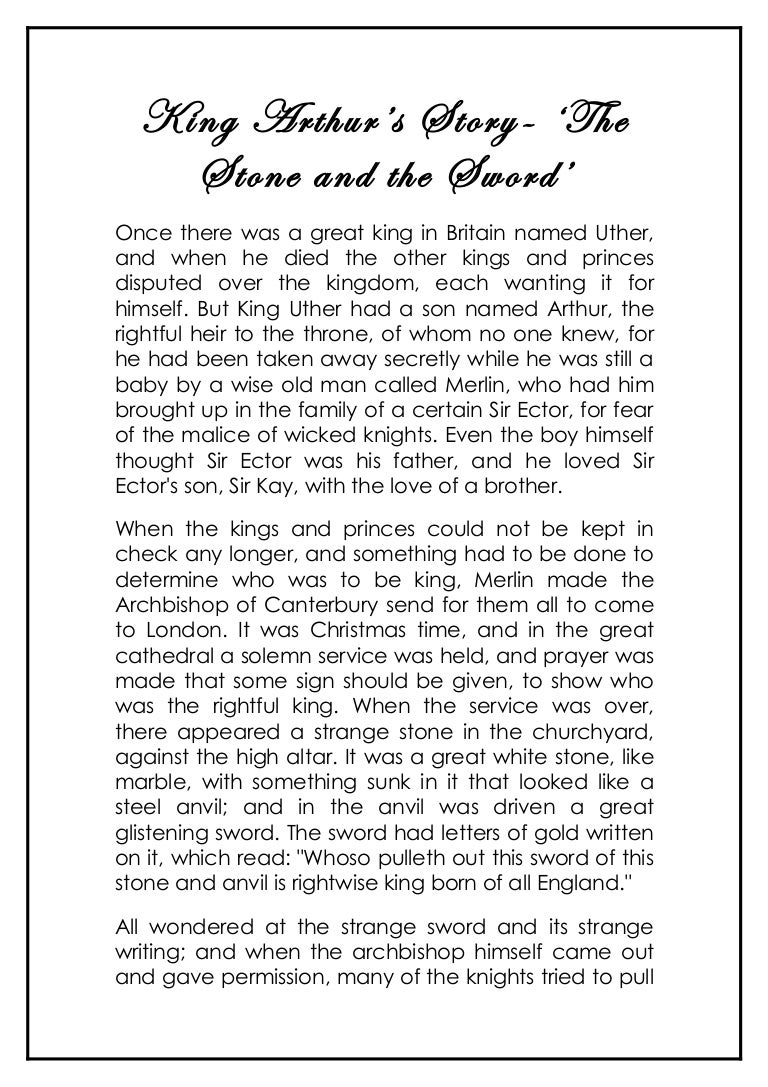 King Arthur Research Paper - King Arthur