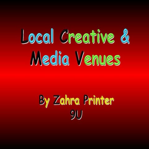 Research into local c&m venues