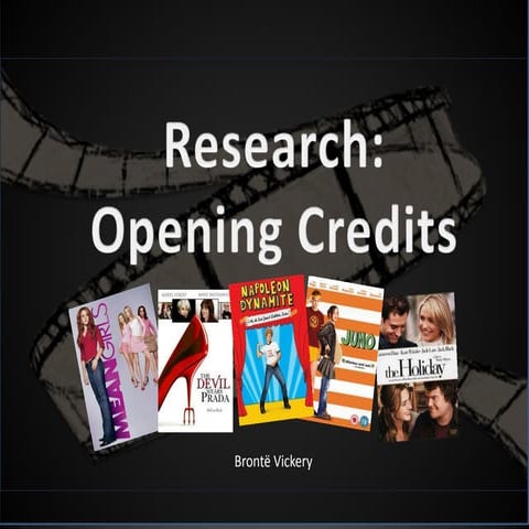 Research into opening credits