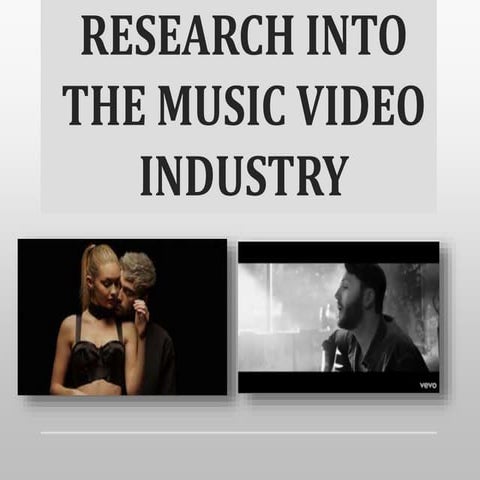 Research into the music video industry