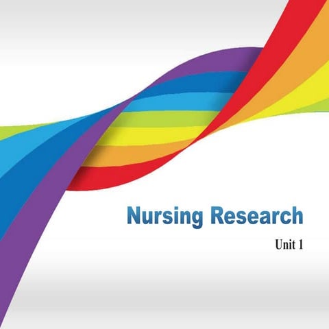 unit 1 nursing research and statistic