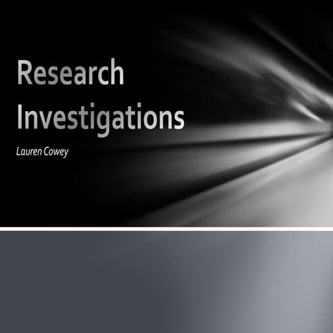 Research investigations a2