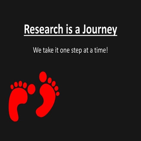 Research is a journey