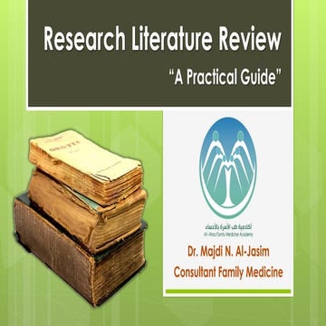 Research literature review dr majdi