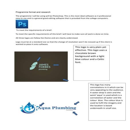 Research logo and business card