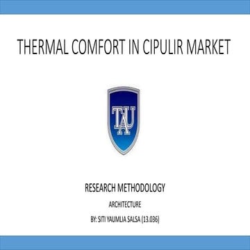 Thermal Comfort