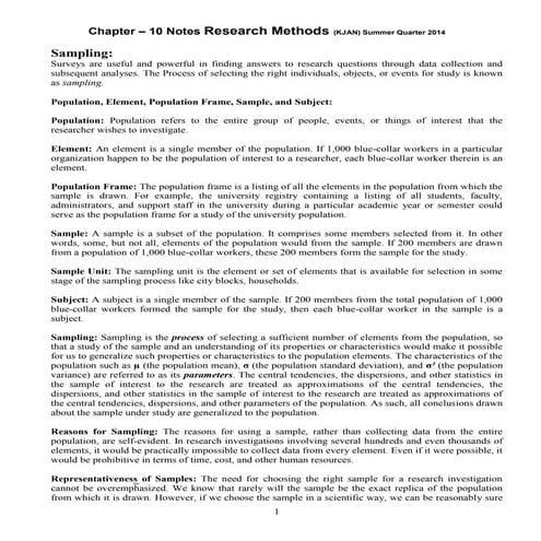 Research Method EMBA chapter 10