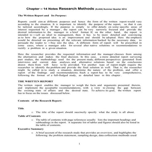 Research Method EMBA chapter 14