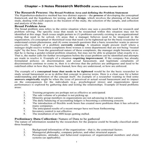 Research method EMBA chapter 3