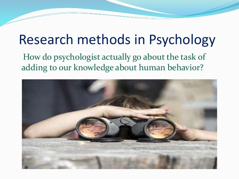 Research Method in psychology