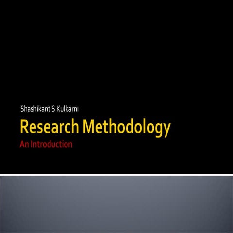 Research Methodology