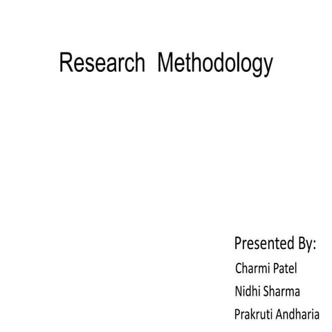 Research  methodology