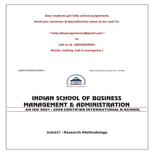 Research methodology