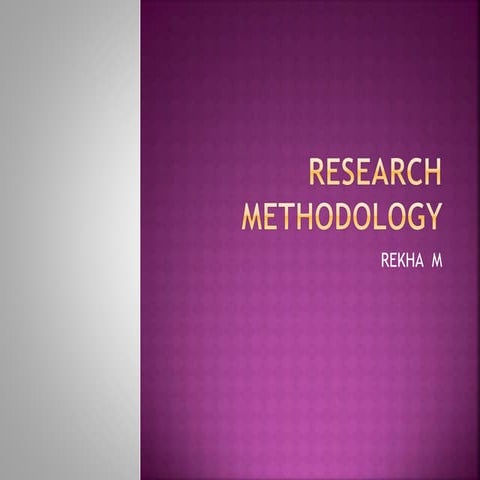 Research methodology