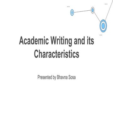 Research Methodology in Academic  Writing and its Characteristics