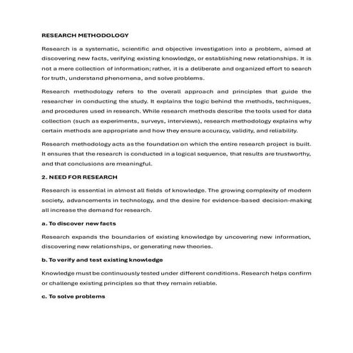 RESEARCH METHODOLOGY-Definition, Stages of Research, Variables etc.