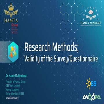 Validity and Reliability of the Research Instrument; How to Test the Validati...