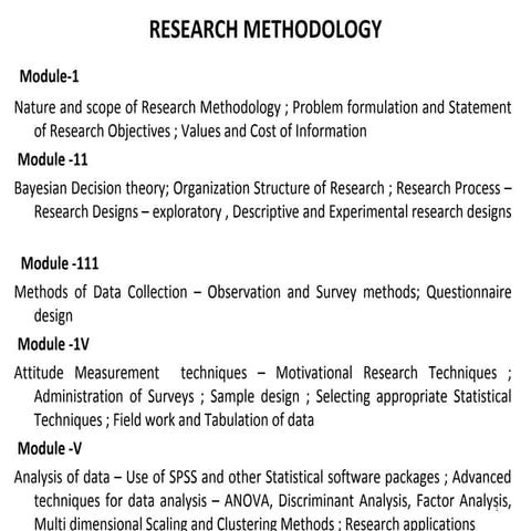 Research methodology 2013