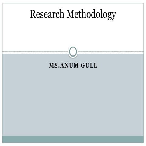 Research Methodology in psychology presentation