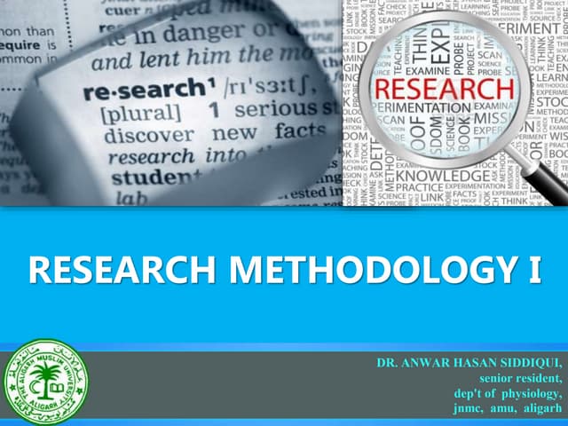 Research Methodology Part I