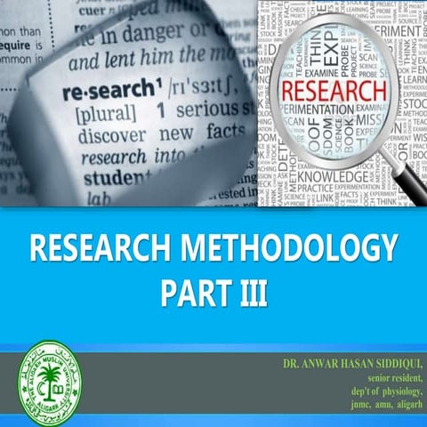 Research methodology iii