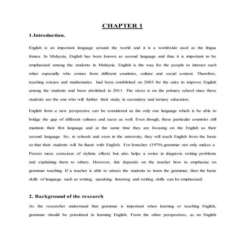 Research methodology illi second draft