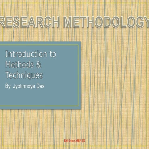 Research methodology