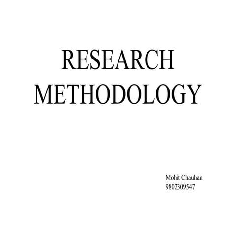 Research methodology