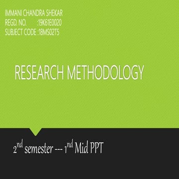 Research Methodology (RM)- Scaling Techniques- MBA