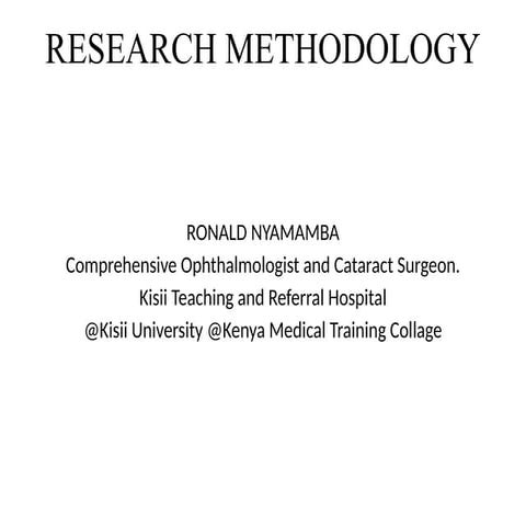 Research Methodology for undegraduates and young reseachers and professionals