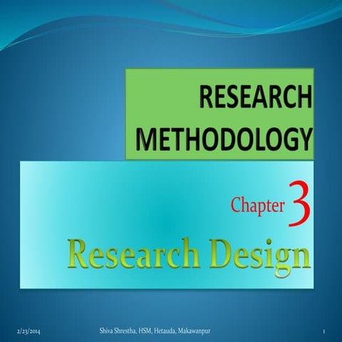 Research methodology, unit 3