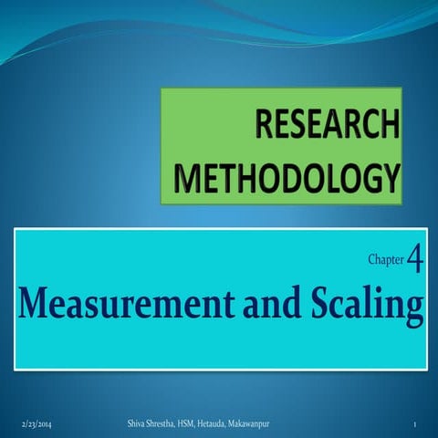 Research methodology, unit 4  
