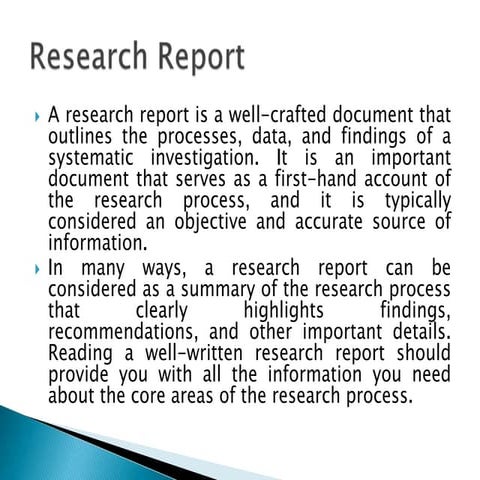 Research Methodology - Research Report
