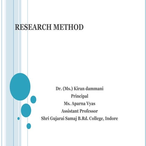 Research methods
