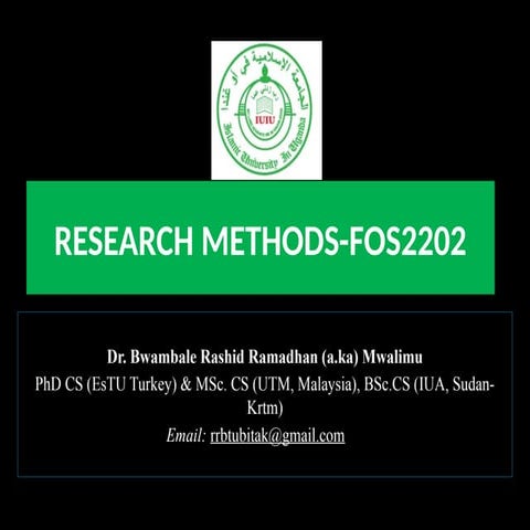 IUIU RESEARCH METHODS-FOS2202_Lecture1.pptx