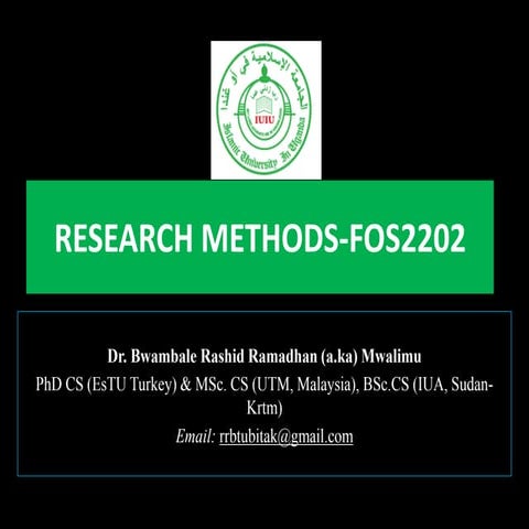 RESEARCH METHODS-FOS2202_Lecture_one.pdf
