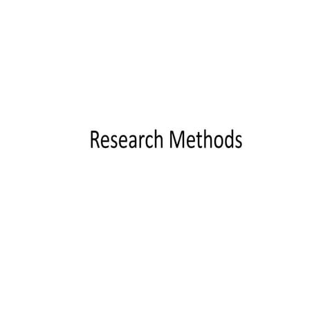 Research methods | PPT