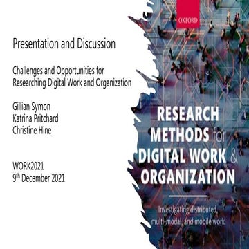 Research methods for digital work and organization