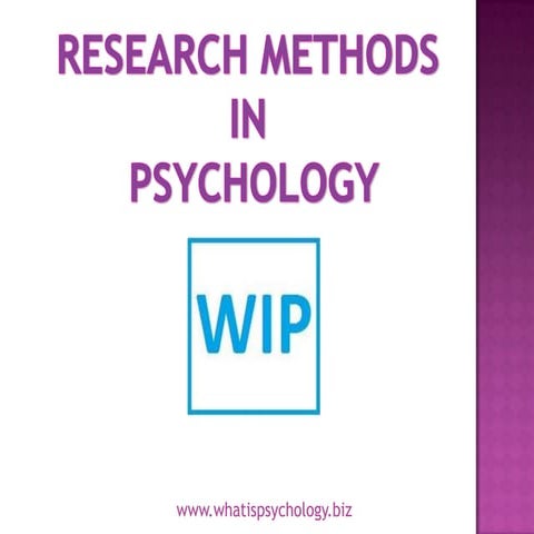 Psych 101 - Introduction to Psychology - Lecture 2