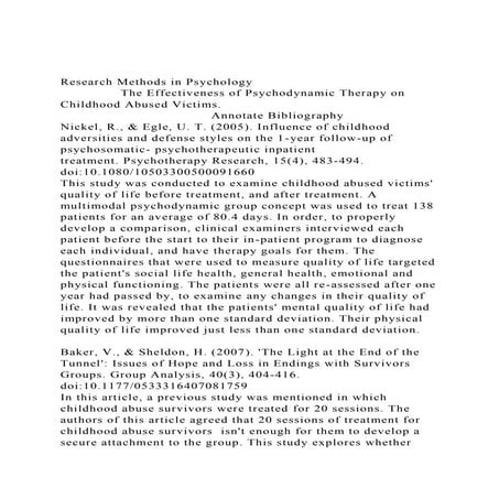 Dialectical Behaviour Therapy for Adult Survivors of Child Abuse with ...
