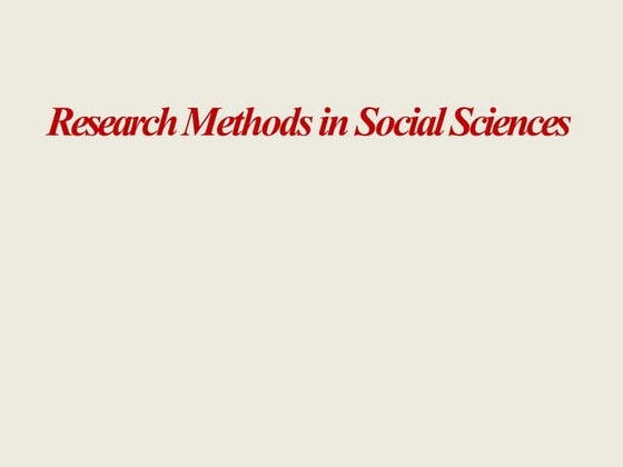 Types of research | PPT