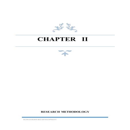 Training & development Research  mthodology 