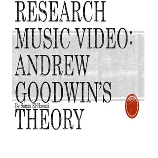 Researching Music Videos - Andrew G...
