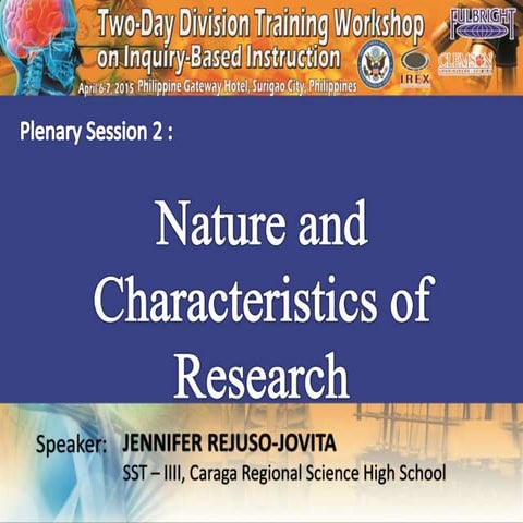 Research (nature characteristics of research)   copy