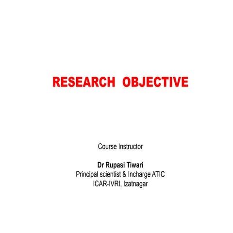 RESEARCH OBJECTIVE.pptx