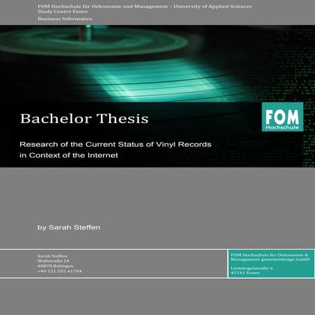 Research of the Current Status of Vinyl Records in Context of the Internet