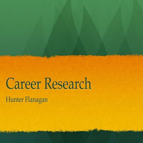 Research on Career Powerpoint