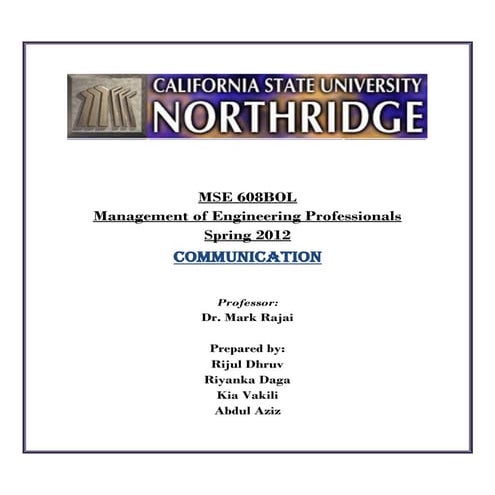 Research on communication(Cross cultural and Corporate)