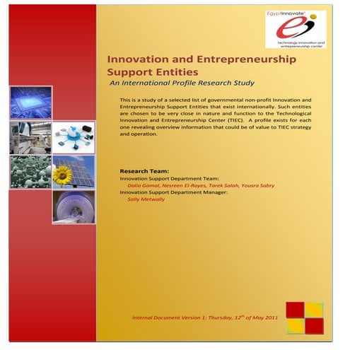 Research on entrepreneruship and innovation support_entities
